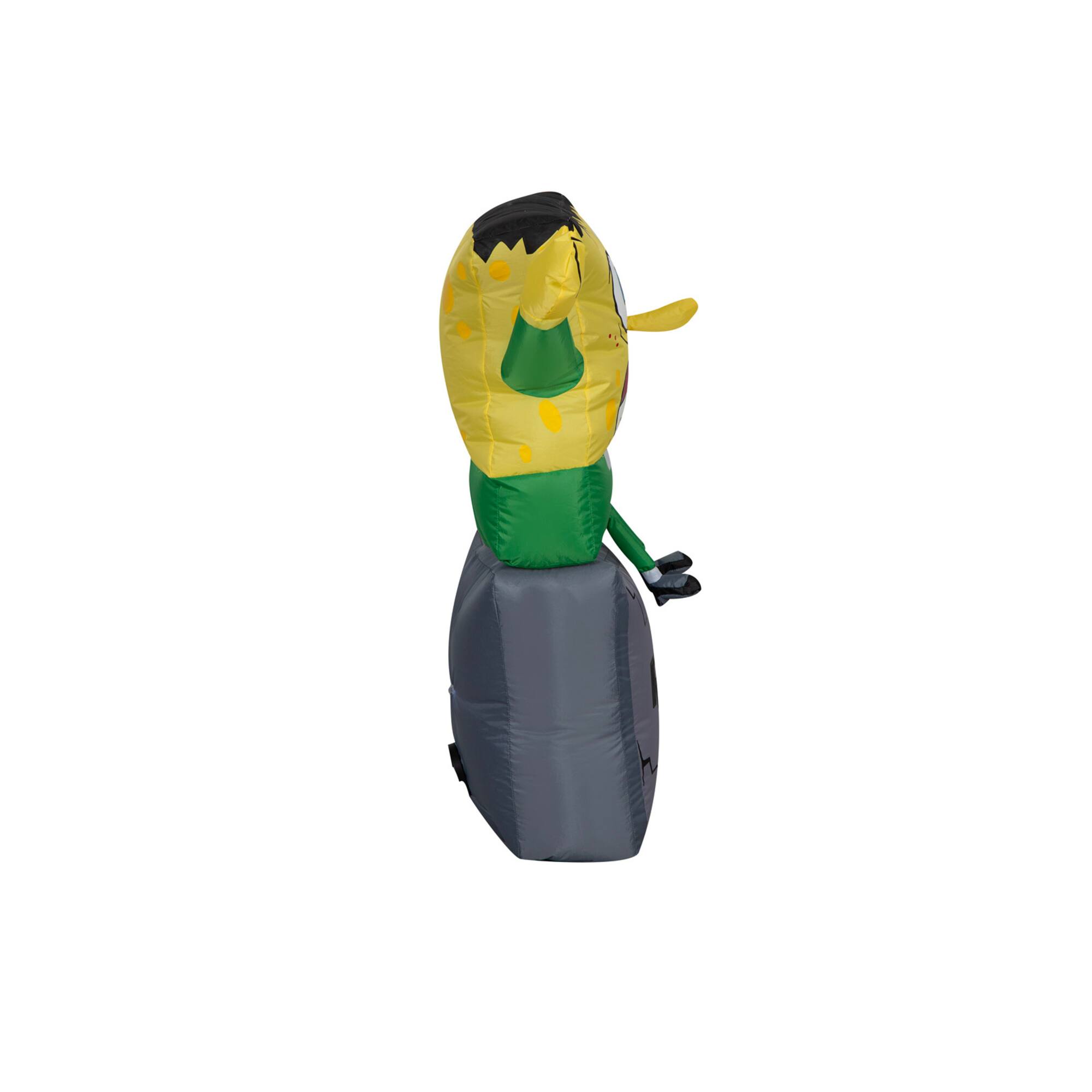 3ft. Airblown® Inflatable SpongeBob as Monster on Tombstone